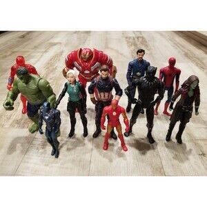 Marvel Avengers Infinity War Gamora Hulkbuster Lot Of 11 Action Figure 2017